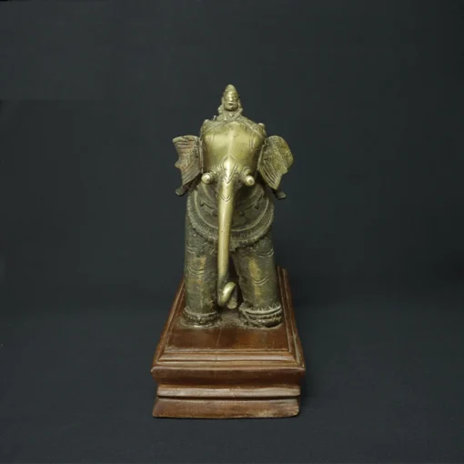 elephant bronze sculpture II front view
