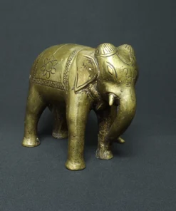 elephant bronze sculpture III side view 3
