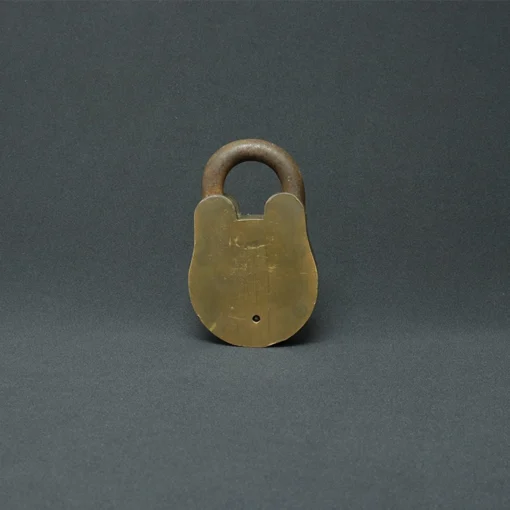 godrej padlock bronze collectible back view