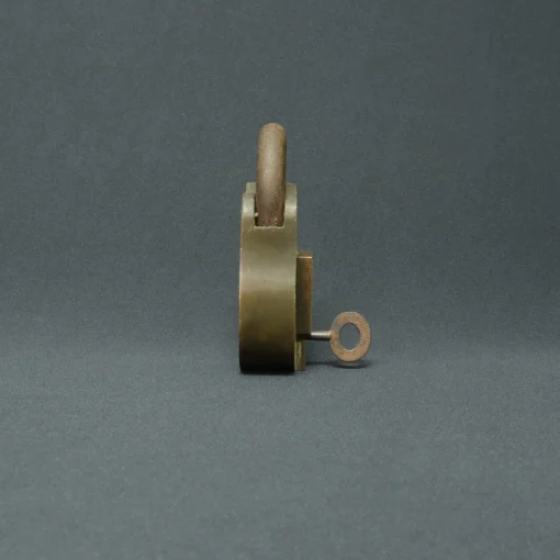 godrej padlock bronze collectible side view 1