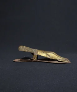paper clip bronze collectible II side view 2