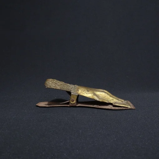 paper clip bronze collectible II side view 2