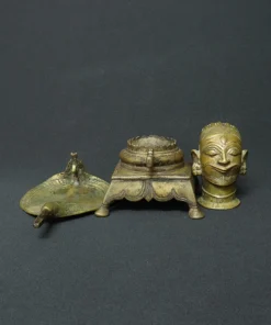 shiva mukhlingam bronze sculpture II front view 1