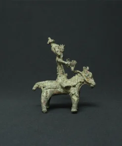 shiva on horse bronze sculpture side view 4