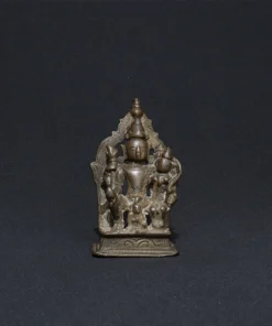 vishnu laxmi bronze sculpture front view