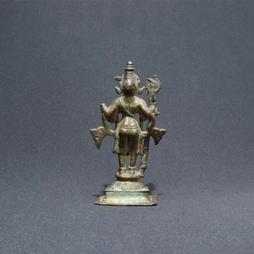 vishnu bronze sculpture VII back view