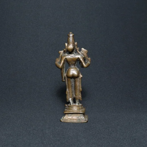 vishnu bronze sculpture VIII back view