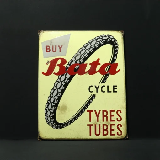 bata cycle advertising signboard front view