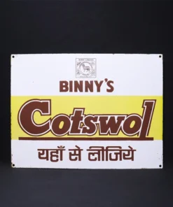 binny cotswol advertising signboard front view
