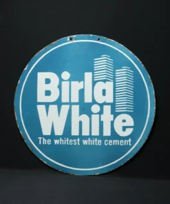 birla white advertising signboard front view