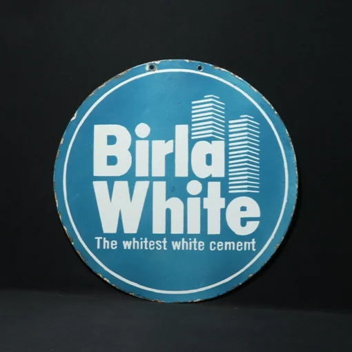 birla white advertising signboard front view