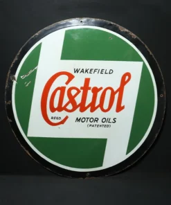 castrol motor oil advertising signboard front view