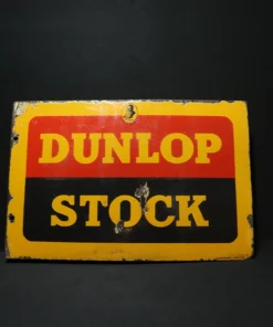 dunlop stock advertising signboard back view
