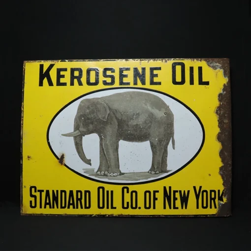 elephant kerosene oil advertising signboard back view