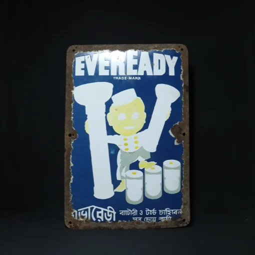 eveready battery advertising signboard II front view