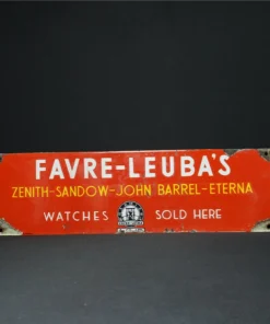 favre - leuba advertising signboard front view