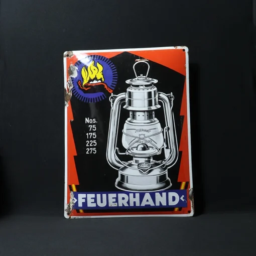 feurhand lantern advertising signboard front view