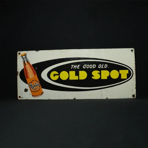 gold spot advertising signboard front view