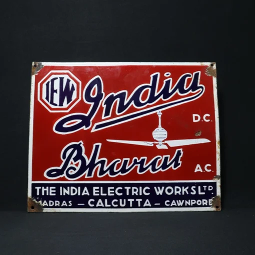 india bharat fan advertising signboard front view