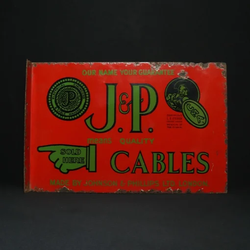 j & p cables advertising signboard front view