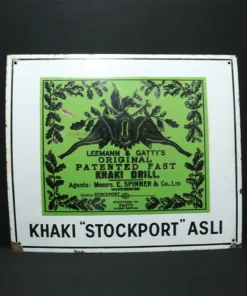 khaki stockpost asli advertising signboard front view