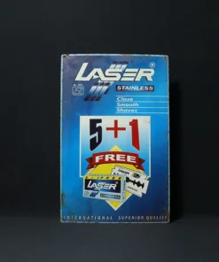 laser blade tin advertising signboard front view
