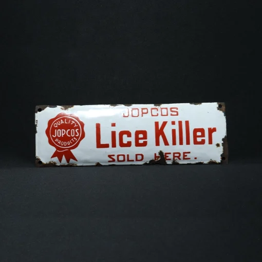 lice killer advertising signboard front view