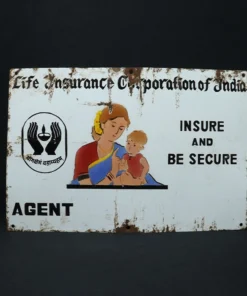 life insurance advertising signboard front view