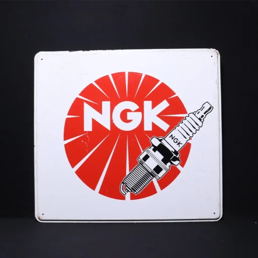 ngk plug advertising signboard front view