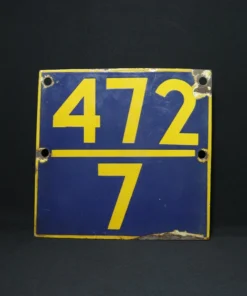 number advertising signboard front view