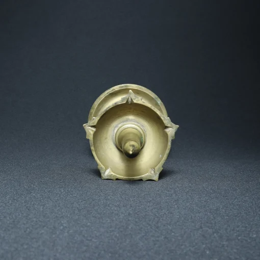 oil lamp bronze collectible top view