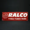 ralco tyres tubes hubs advertising signboard front view
