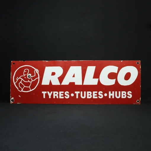 ralco tyres tubes hubs advertising signboard front view