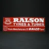 ralson tyres & tubes advertising signboard front view