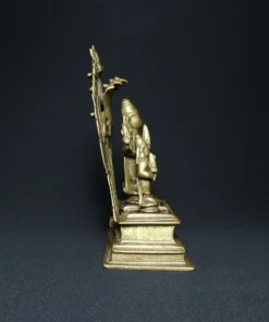 set of virbhadra bronze sculpture side view 2