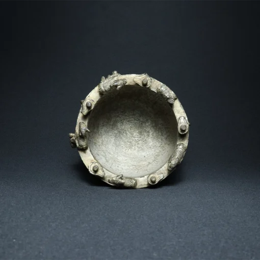 shiva lingam bowl bronze collectible top view