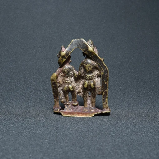 shiva parvati bronze sculpture IV back view