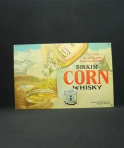 sikkim corn whisky advertising signboard front view