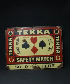tekka matches advertising signboard front view