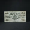 the robson advertising signboard front view