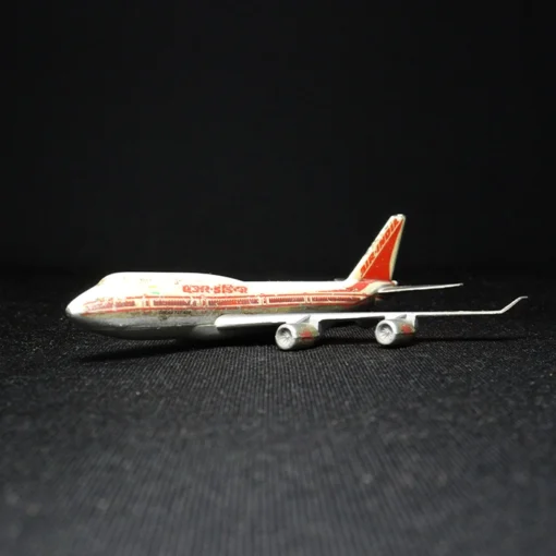 air india tin toy aeroplane side view 1