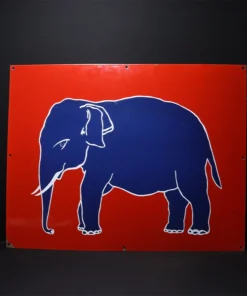 esso elephant kerosene advertising signboard II front view