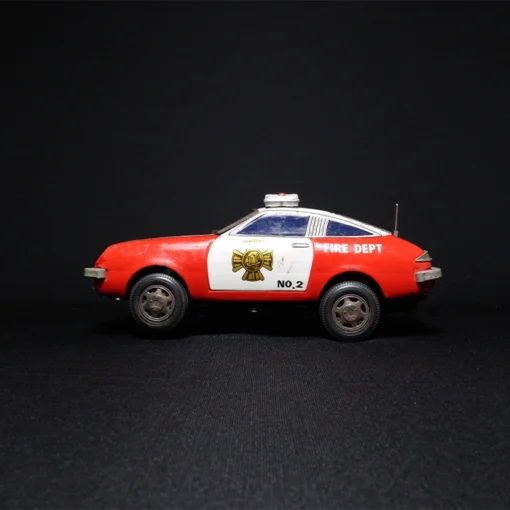 fire chief tin toy car side view 2