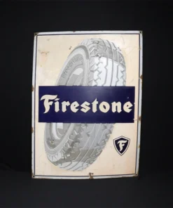 firestone truck tyre advertising signboard front view