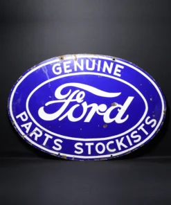 ford parts stockists advertising signboard front view
