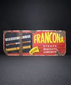 francona advertising signboard front view