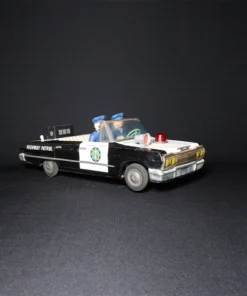highway patrol tin toy car II side view 3