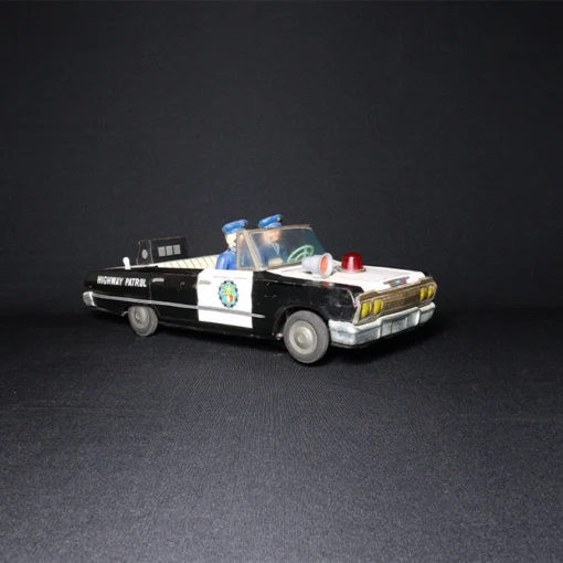 highway patrol tin toy car II side view 3