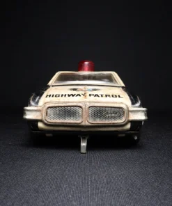 highway patrol tin toy car III front view