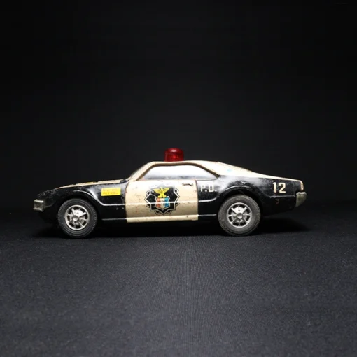 highway patrol tin toy car III side view 2